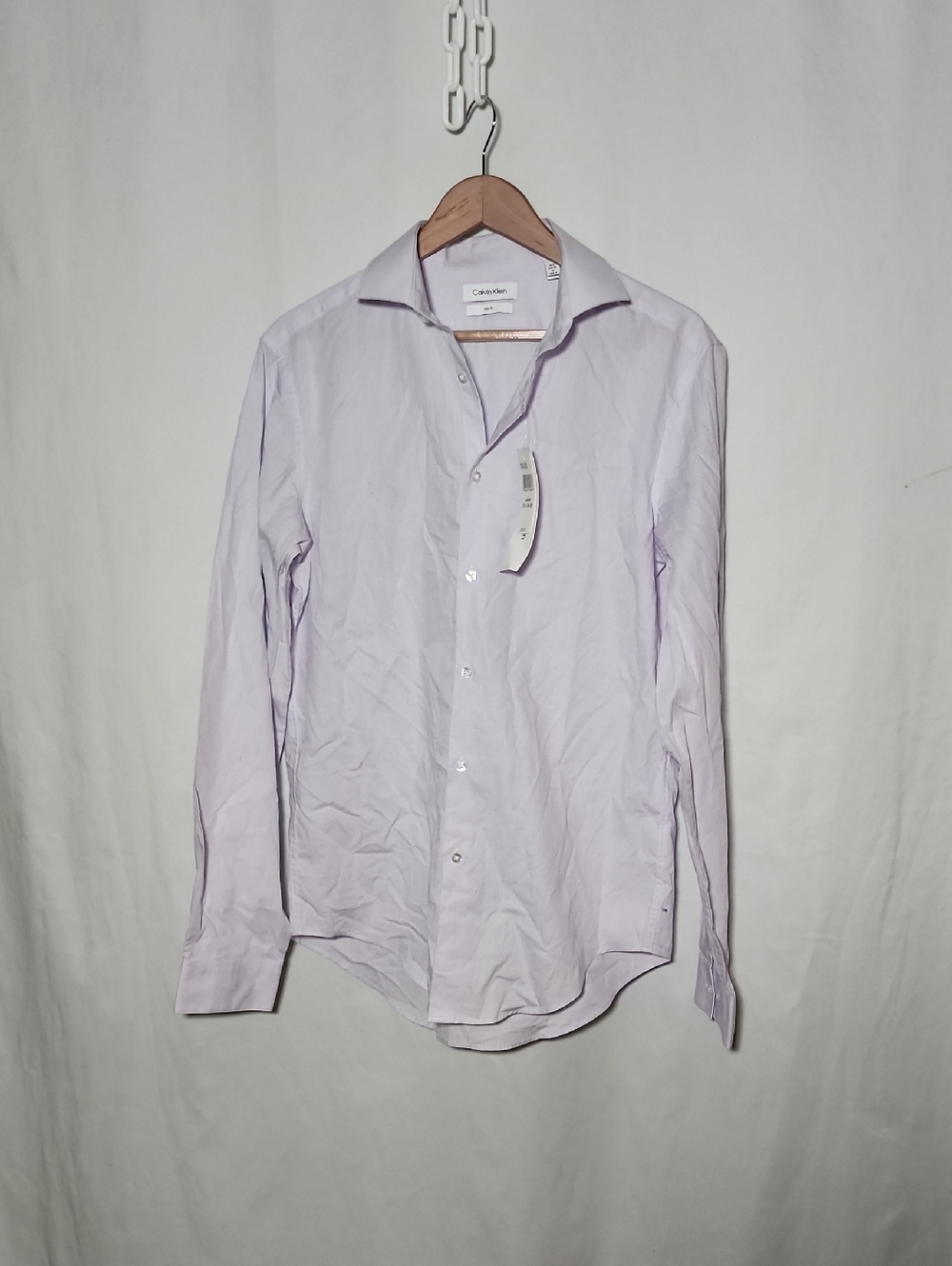 Calvin Klein Light Lavender Slim Fit Dress Shirt